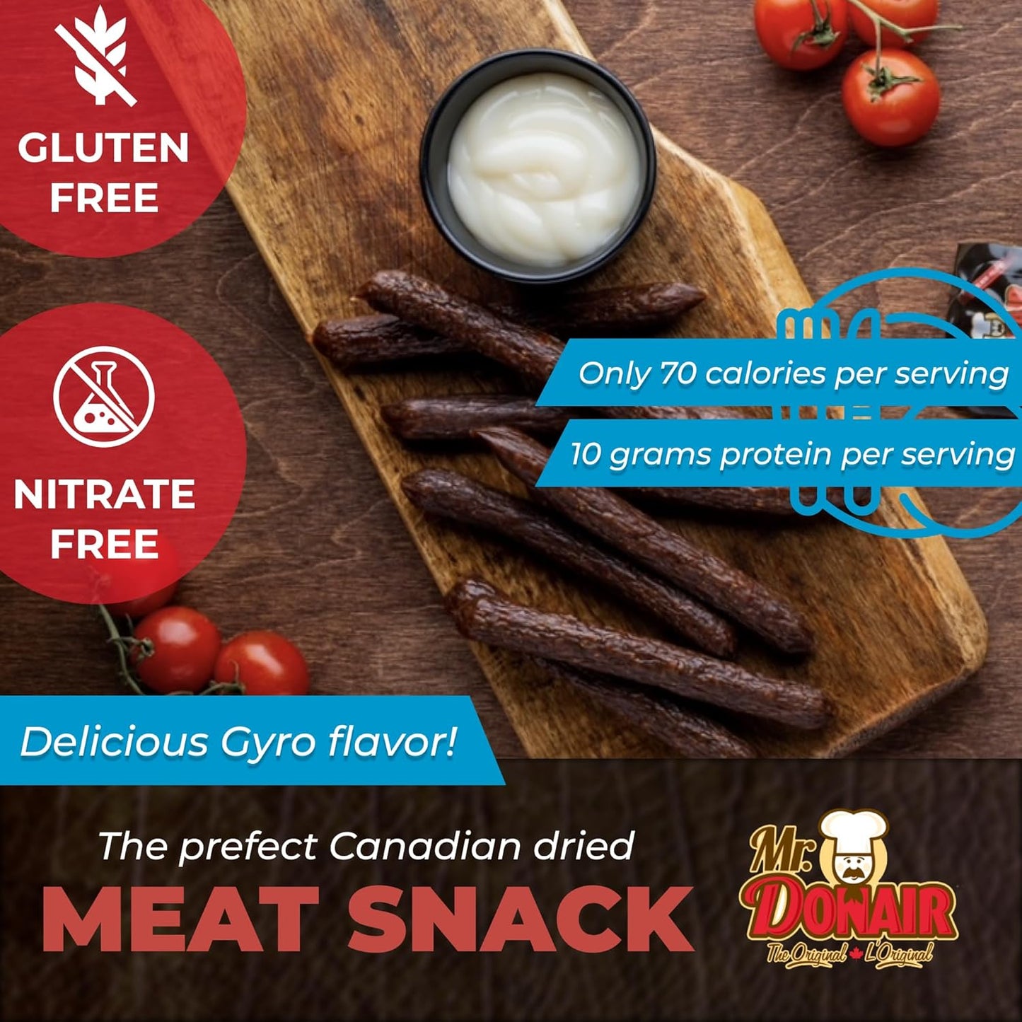 24-Pack Mr. Donair Gyro Flavoured Beef Sticks