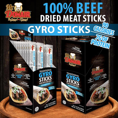 24-Pack Mr. Donair Gyro Flavoured Beef Sticks
